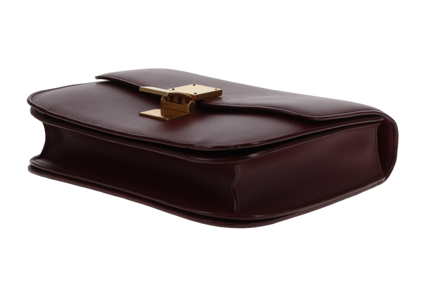 Celine Box Bag Medium Burgundy