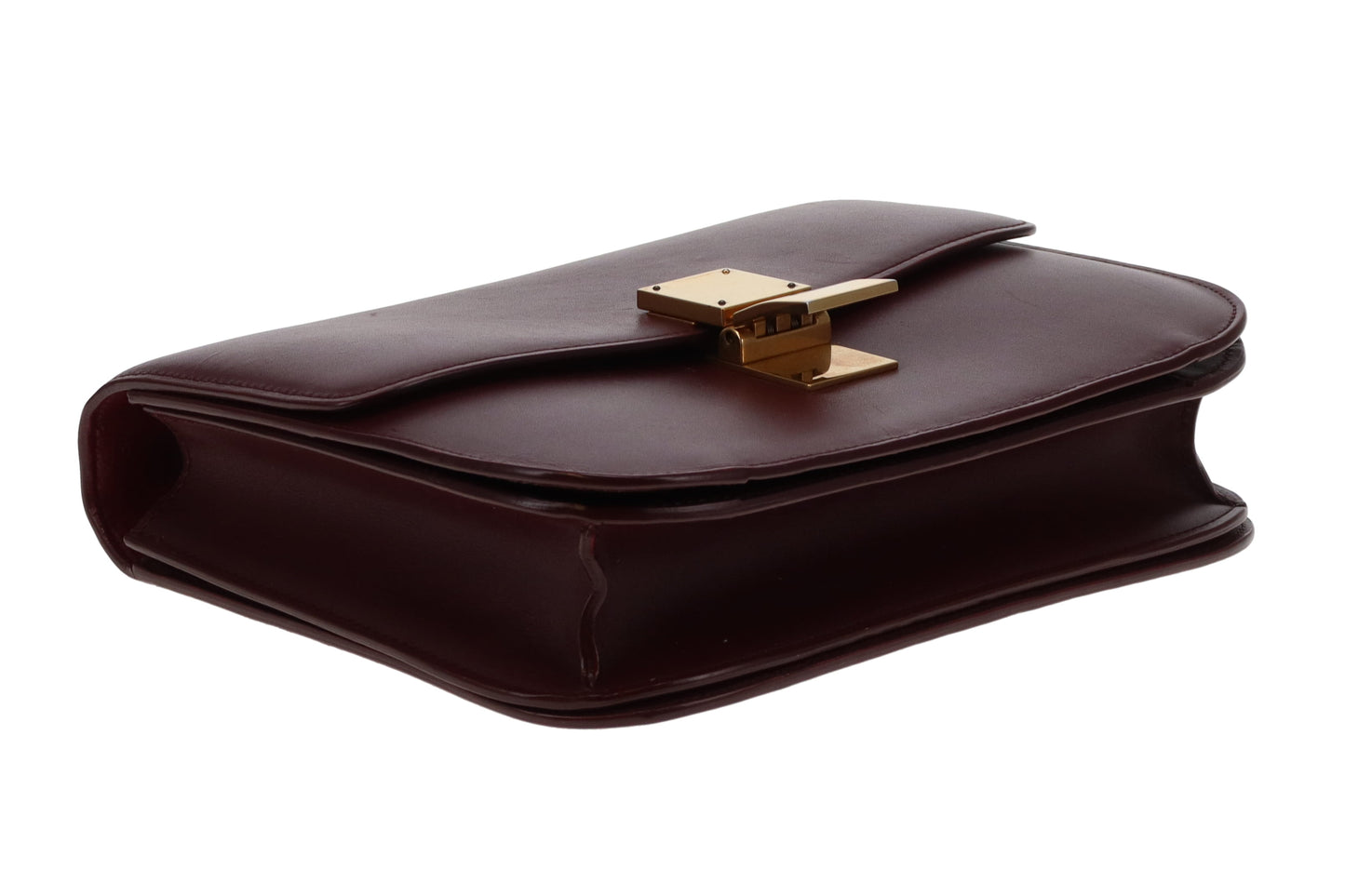 Celine Box Bag Medium Burgundy
