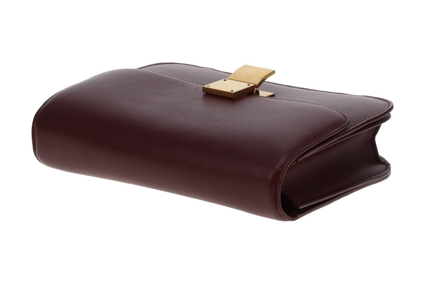 Celine Box Bag Medium Burgundy