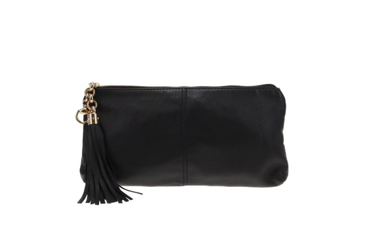 Gucci Horsebit Clutch Black Leather GHW