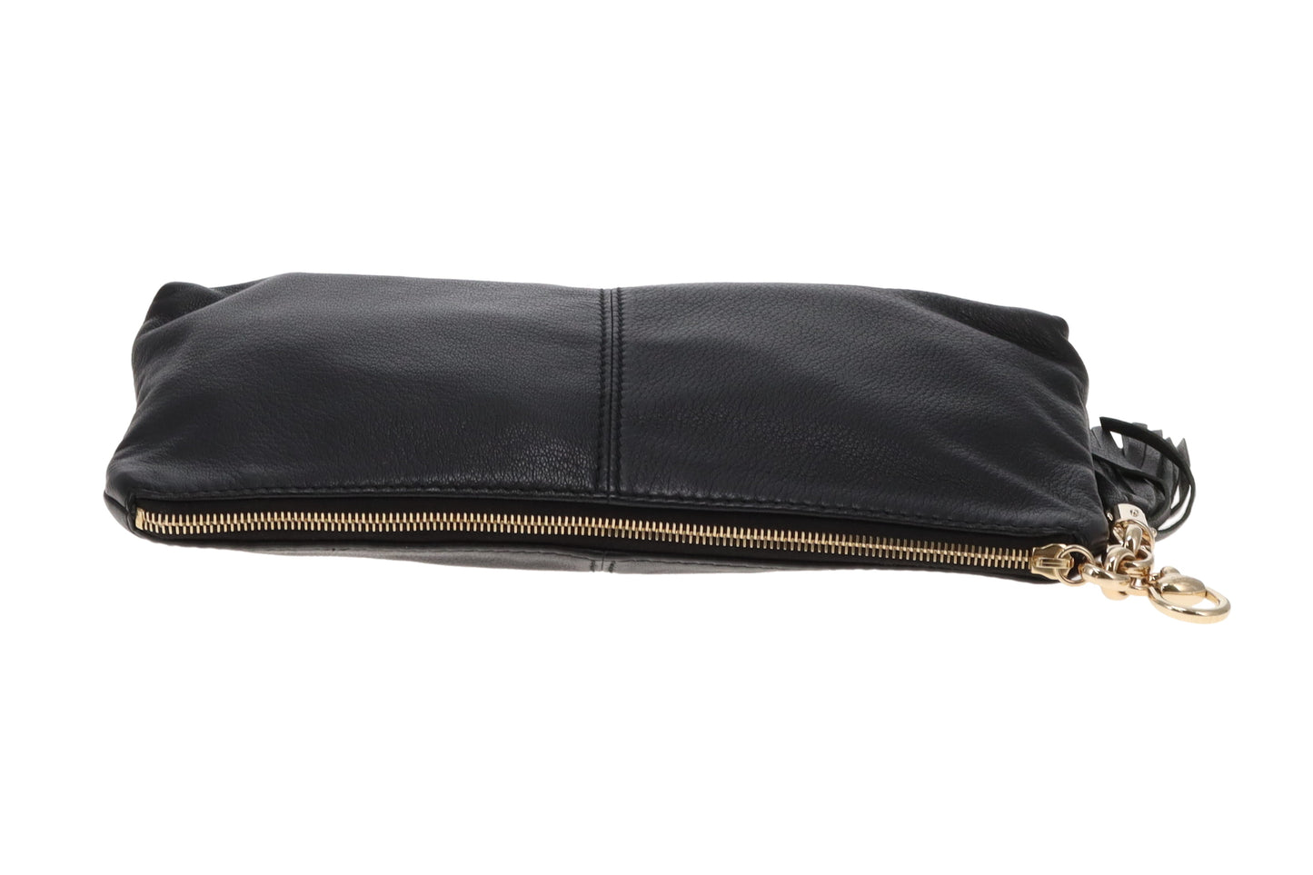 Gucci Horsebit Clutch Black Leather GHW