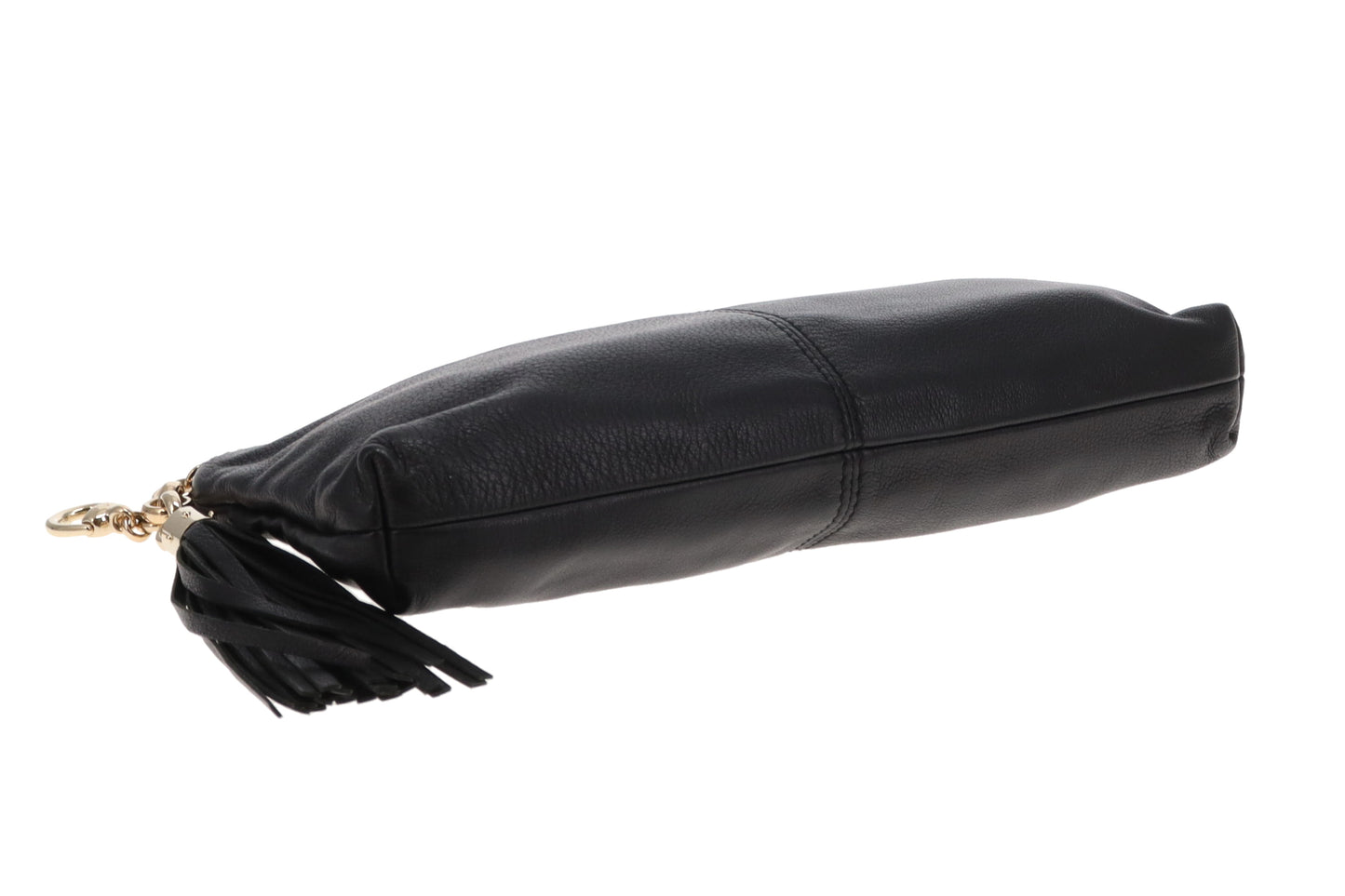 Gucci Horsebit Clutch Black Leather GHW