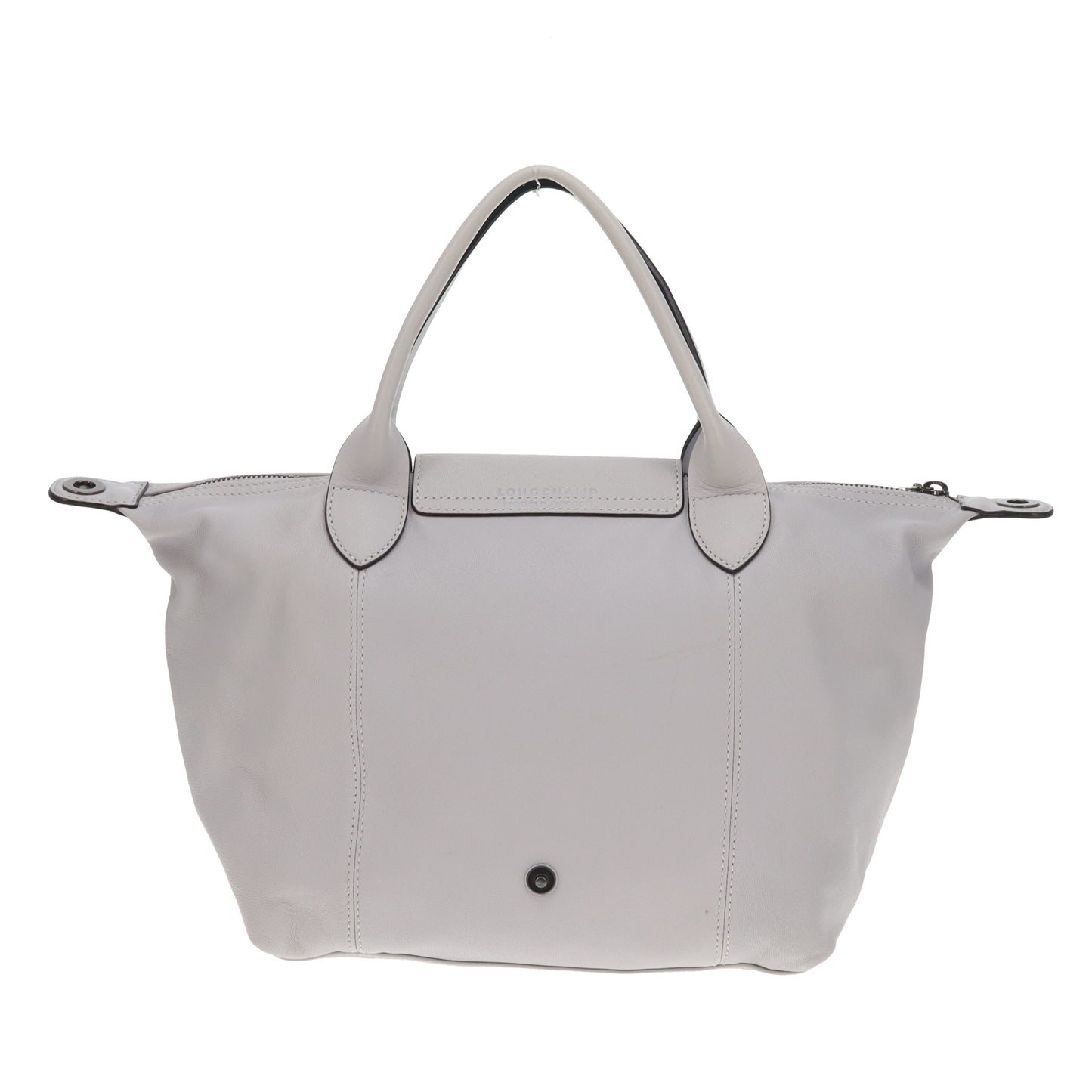 Longchamp Le Pliage Cuir Grey