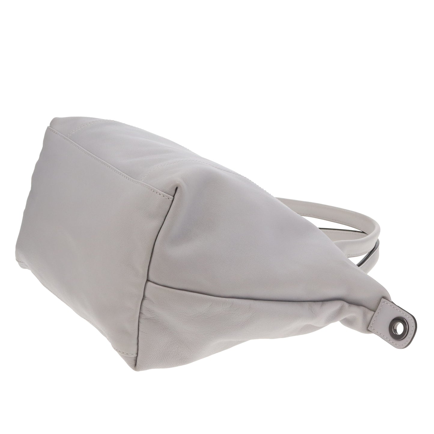 Longchamp Le Pliage Cuir Grey