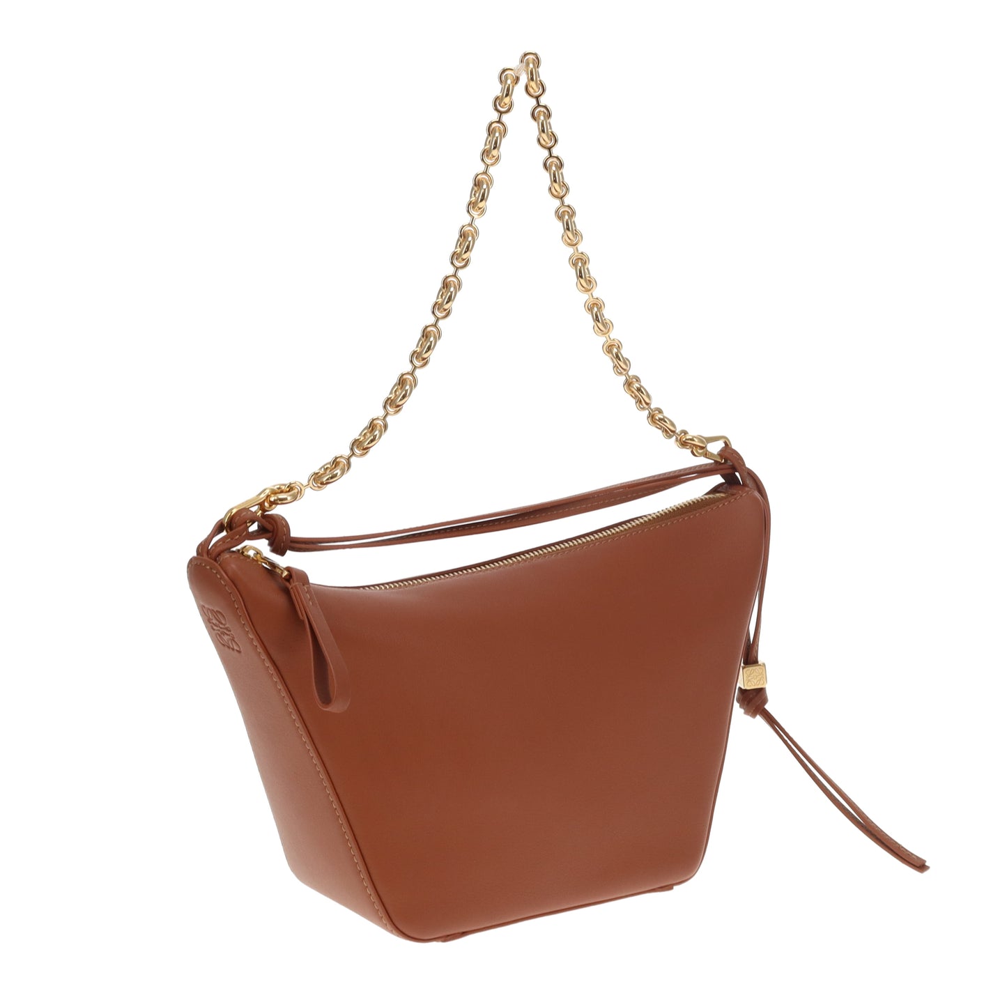 Loewe Hammock Hobo Mini  Tan Leather with Donut Chain