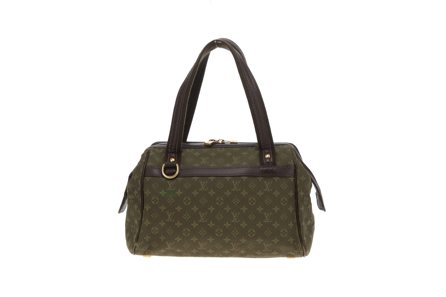 Louis Vuitton Vintage Josephine Mini Lin Green With Strap