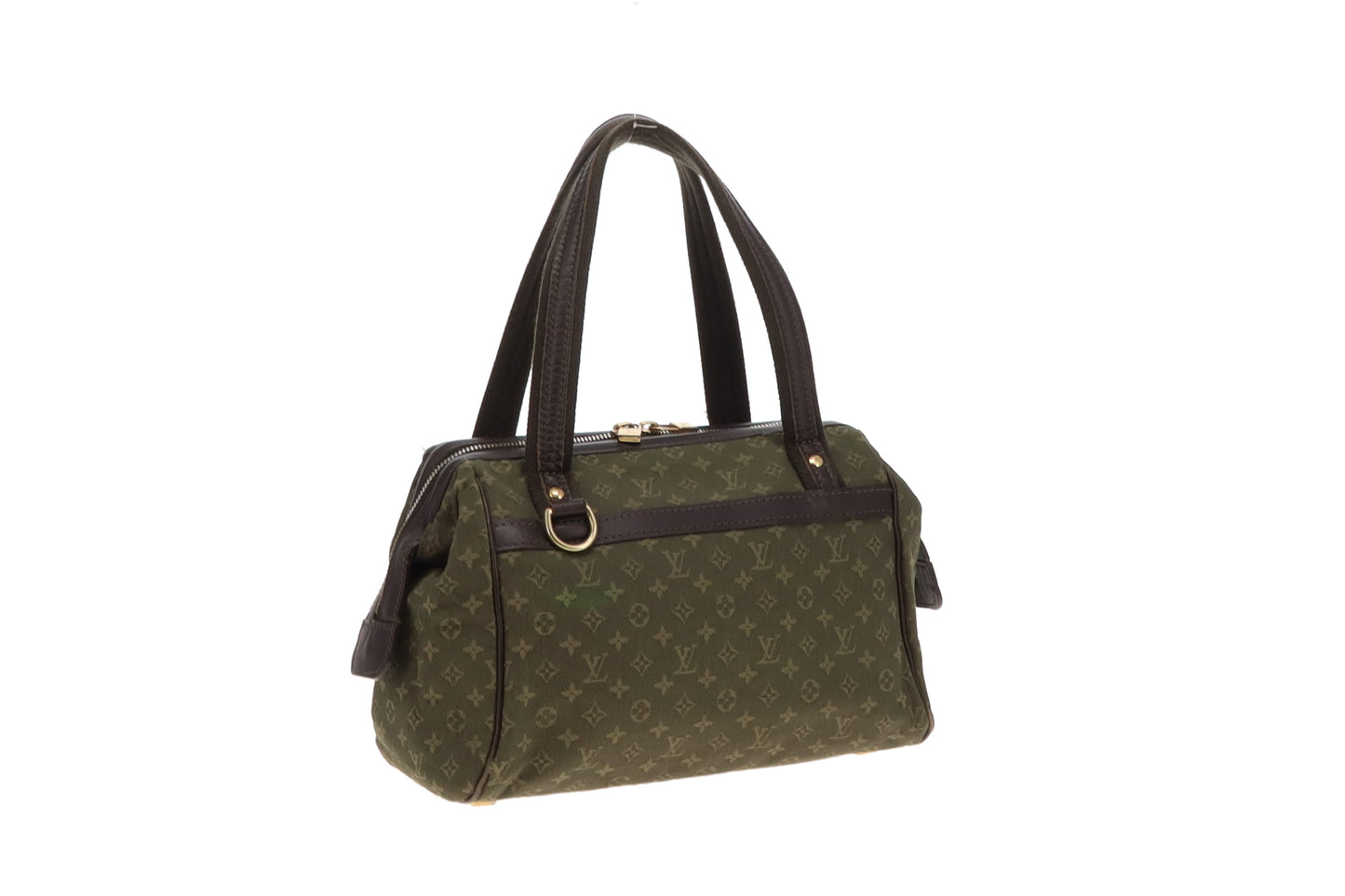 Louis Vuitton Vintage Josephine Mini Lin Green With Strap