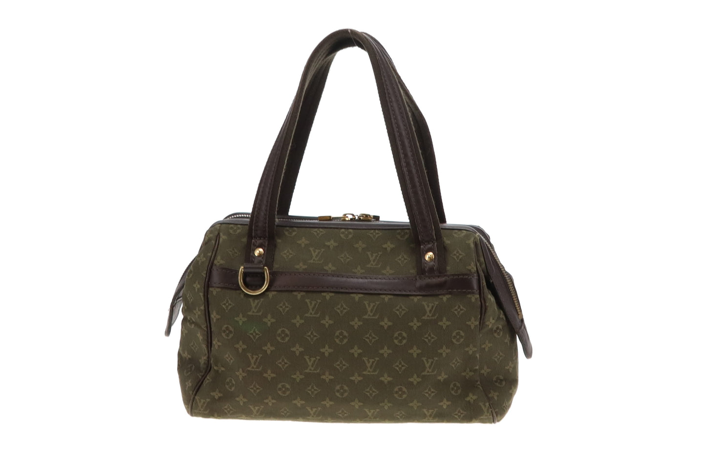 Louis Vuitton Vintage Josephine Mini Lin Green With Strap
