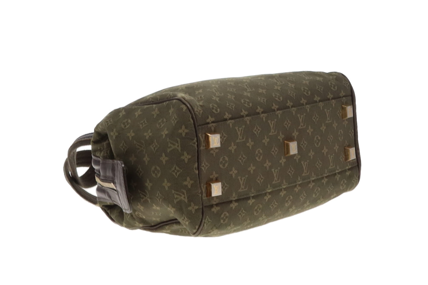 Louis Vuitton Vintage Josephine Mini Lin Green With Strap