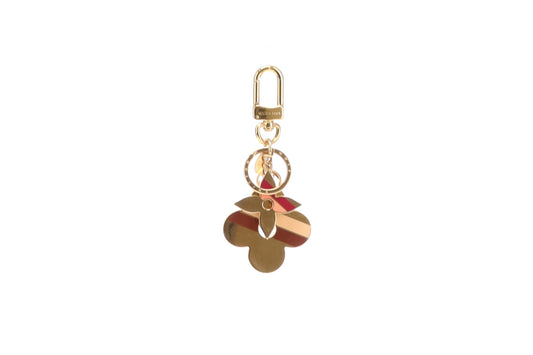 Louis Vuitton Striped Flowers Bag Charm Key Chain