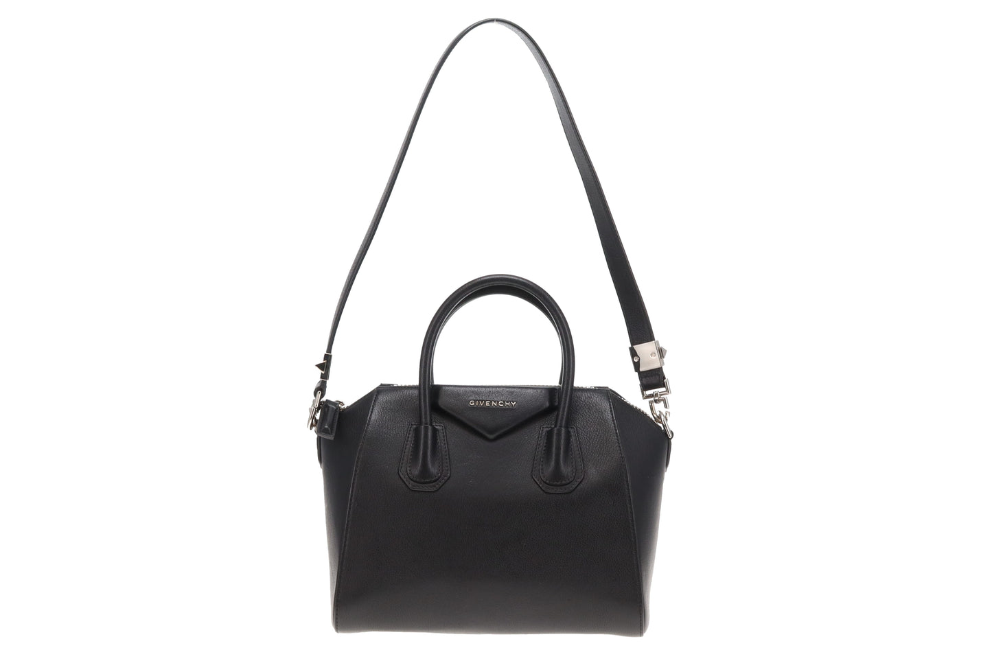 Givenchy Antigona Small Black Leather SHW