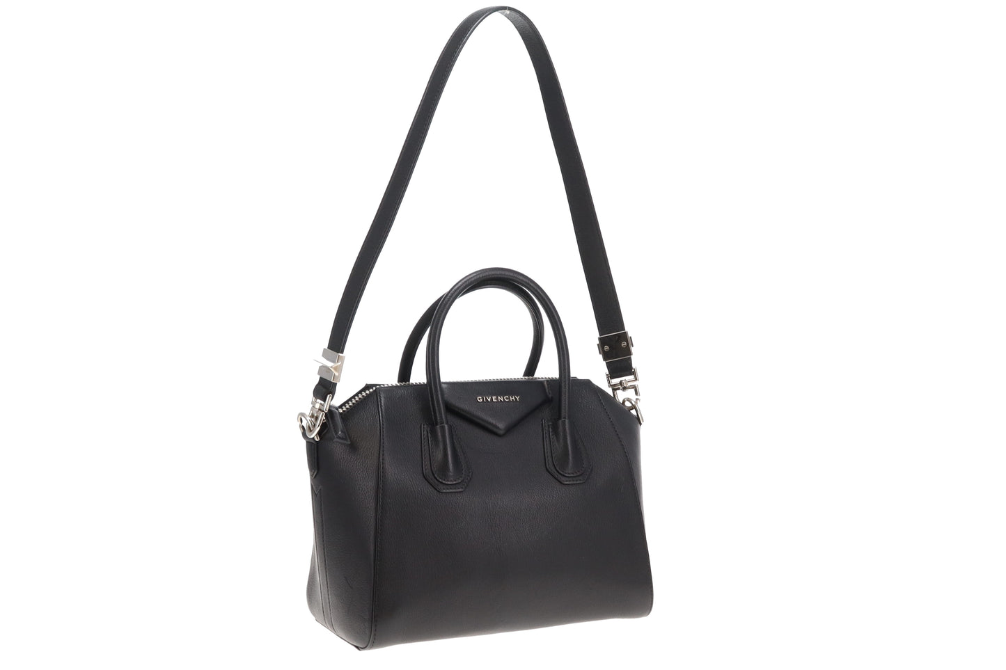 Givenchy Antigona Small Black Leather SHW