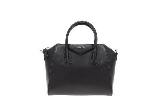 Givenchy Antigona Small Black Leather SHW