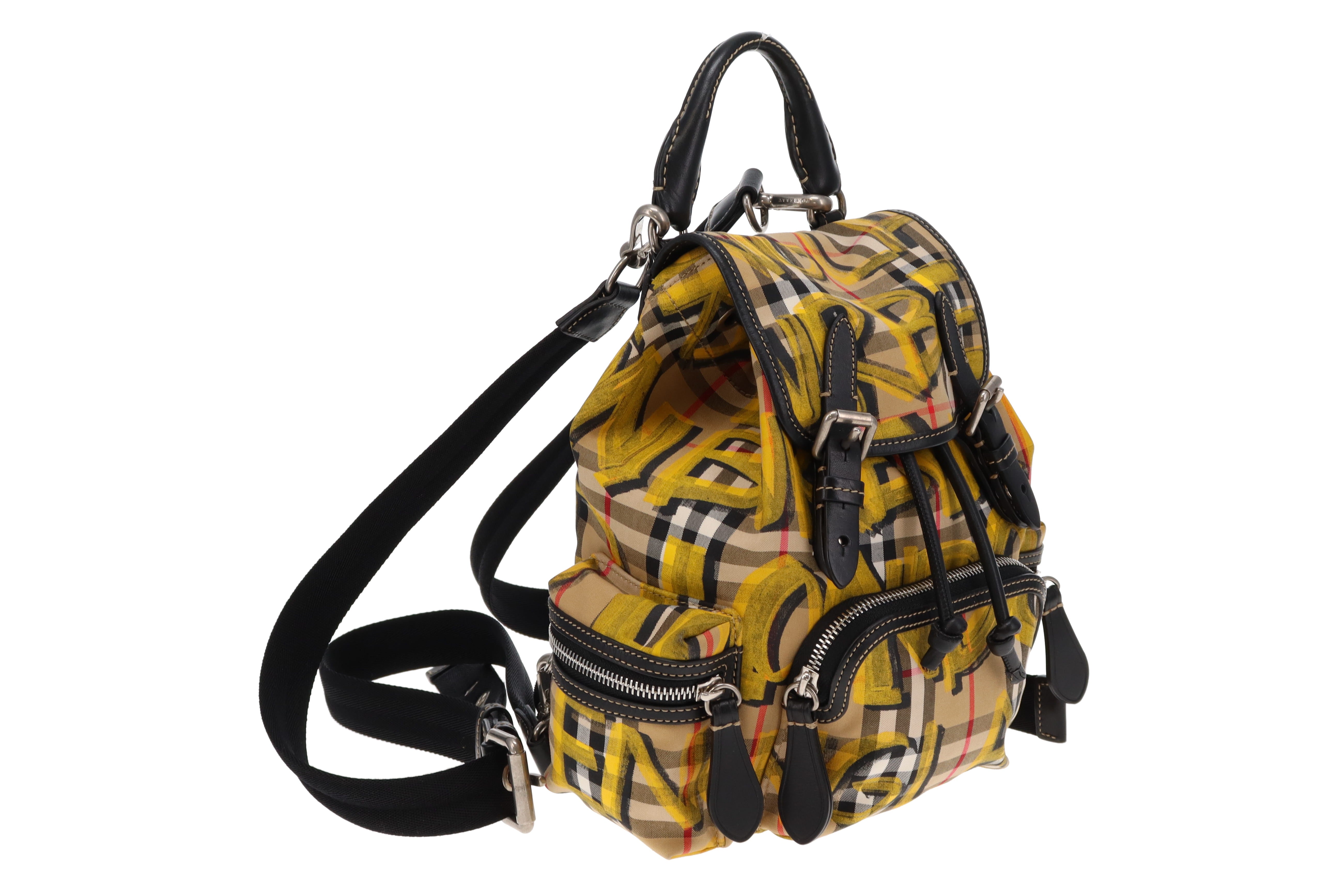 Burberry Graffiti Check Mini Backpack Designer Exchange Ltd