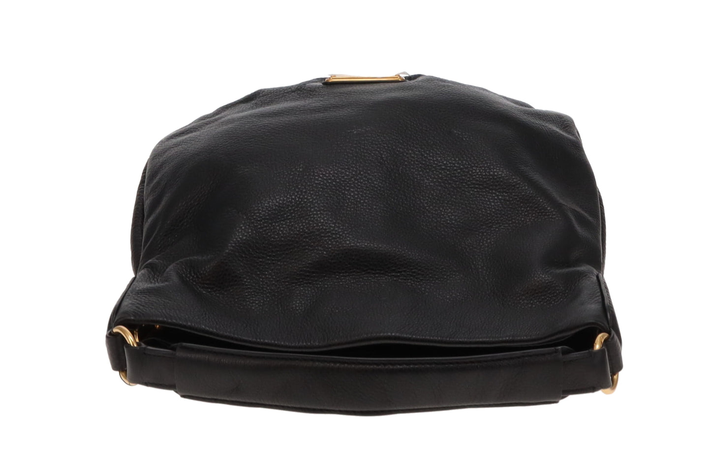 Marc Jacobs Q Hillier Leather Hobo Black Leather