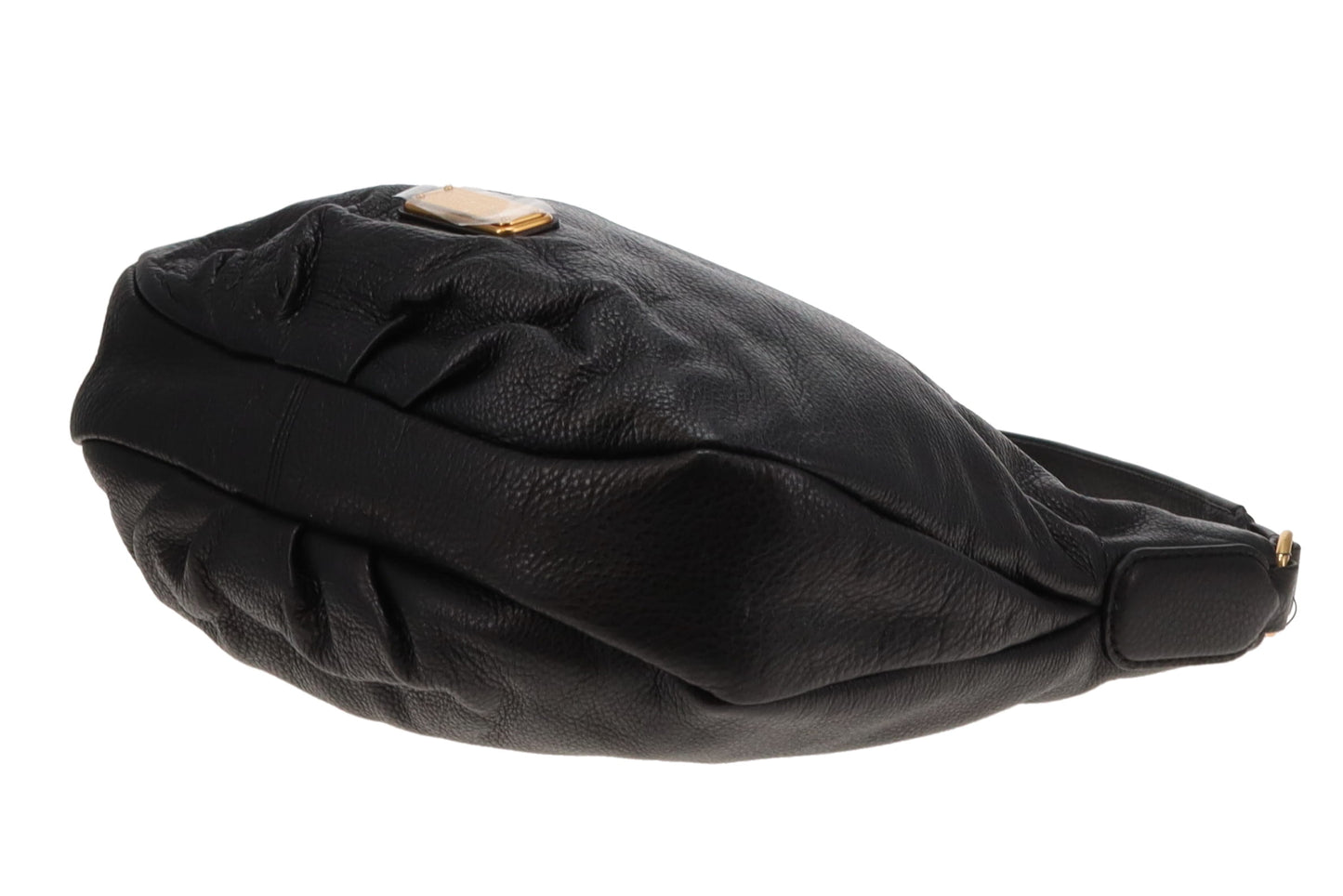 Marc Jacobs Q Hillier Leather Hobo Black Leather