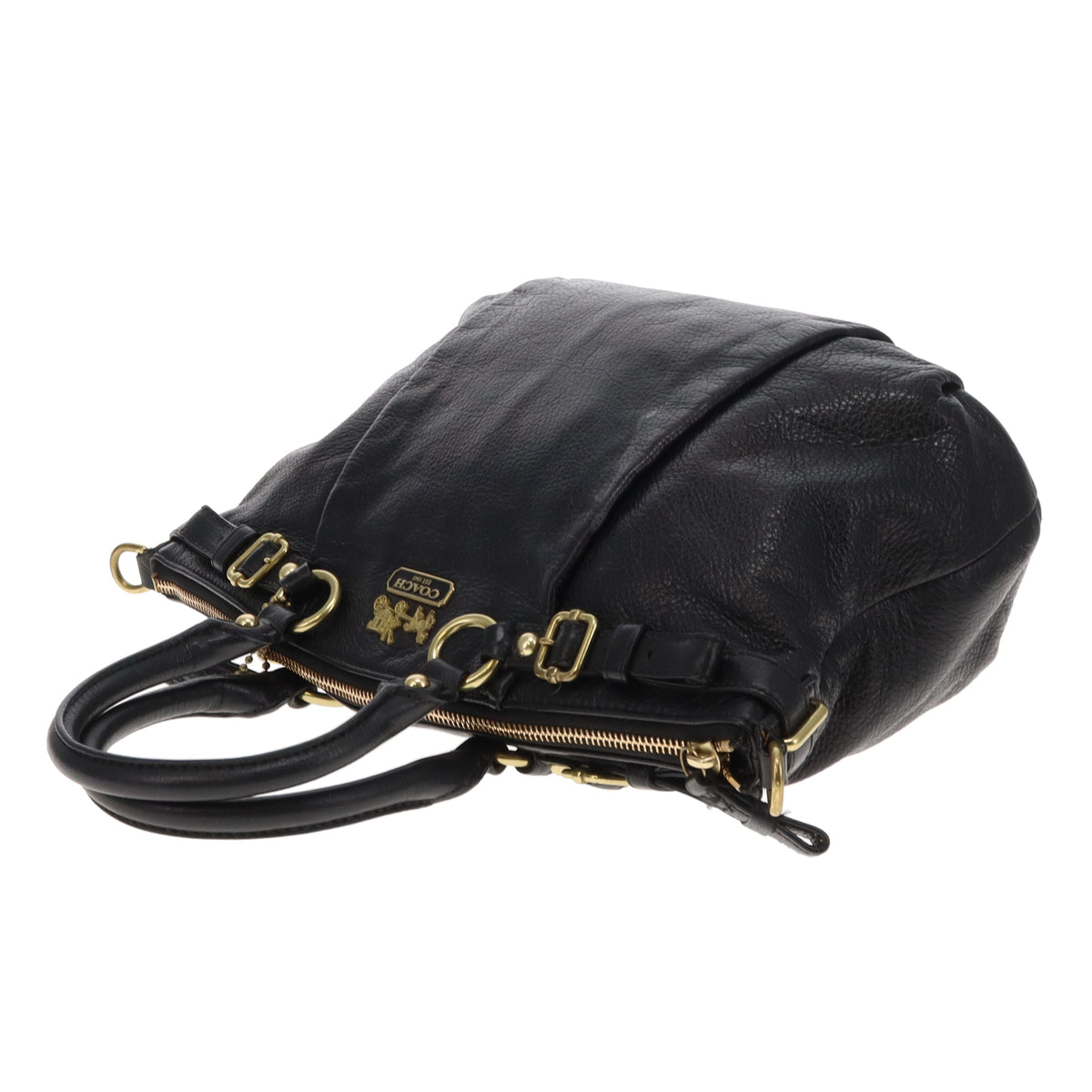 Coach Madison Sophia Black Top Handle Bag With Strap