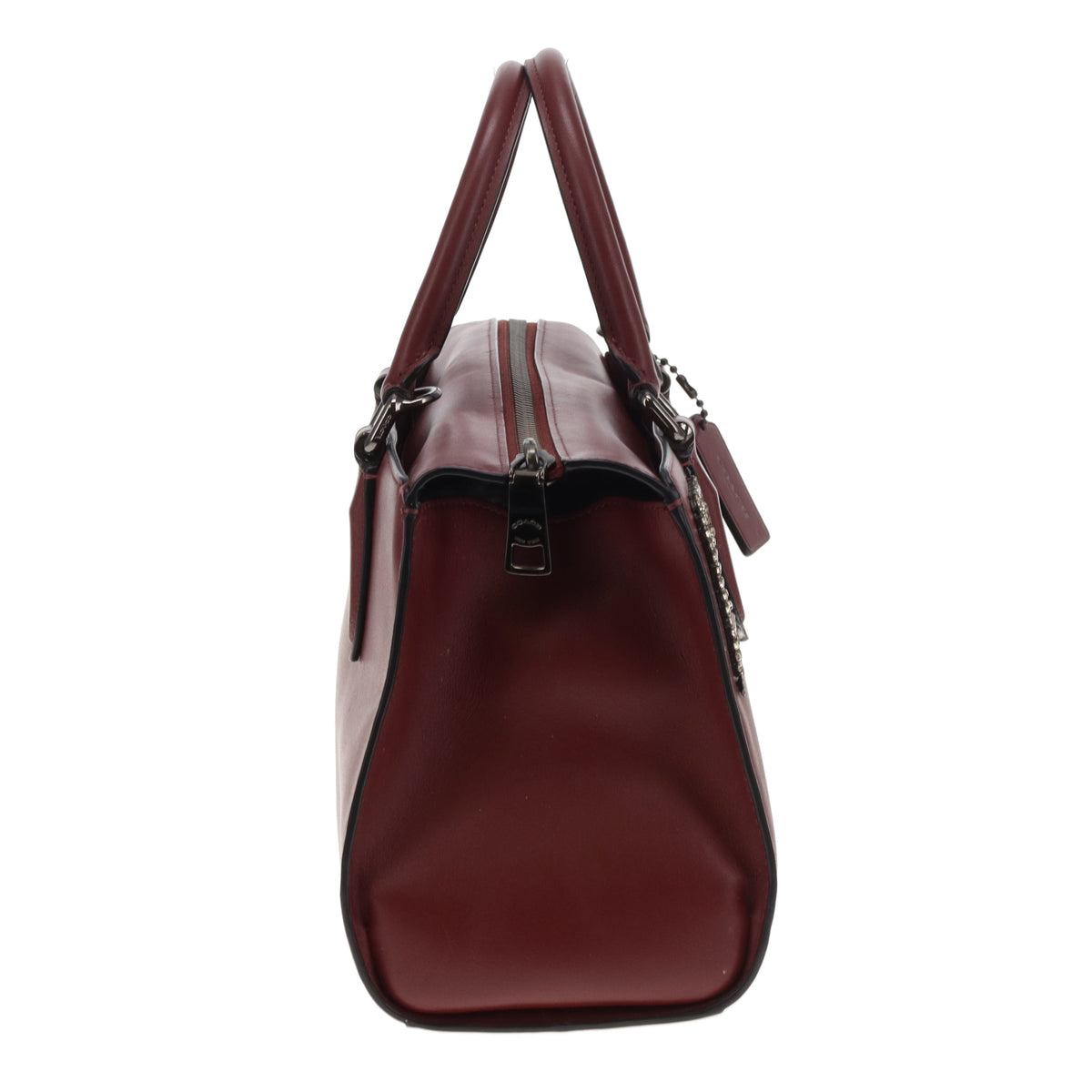 Coach X Selena Gomez Bond Bag Burgundy With Crossbody Strap