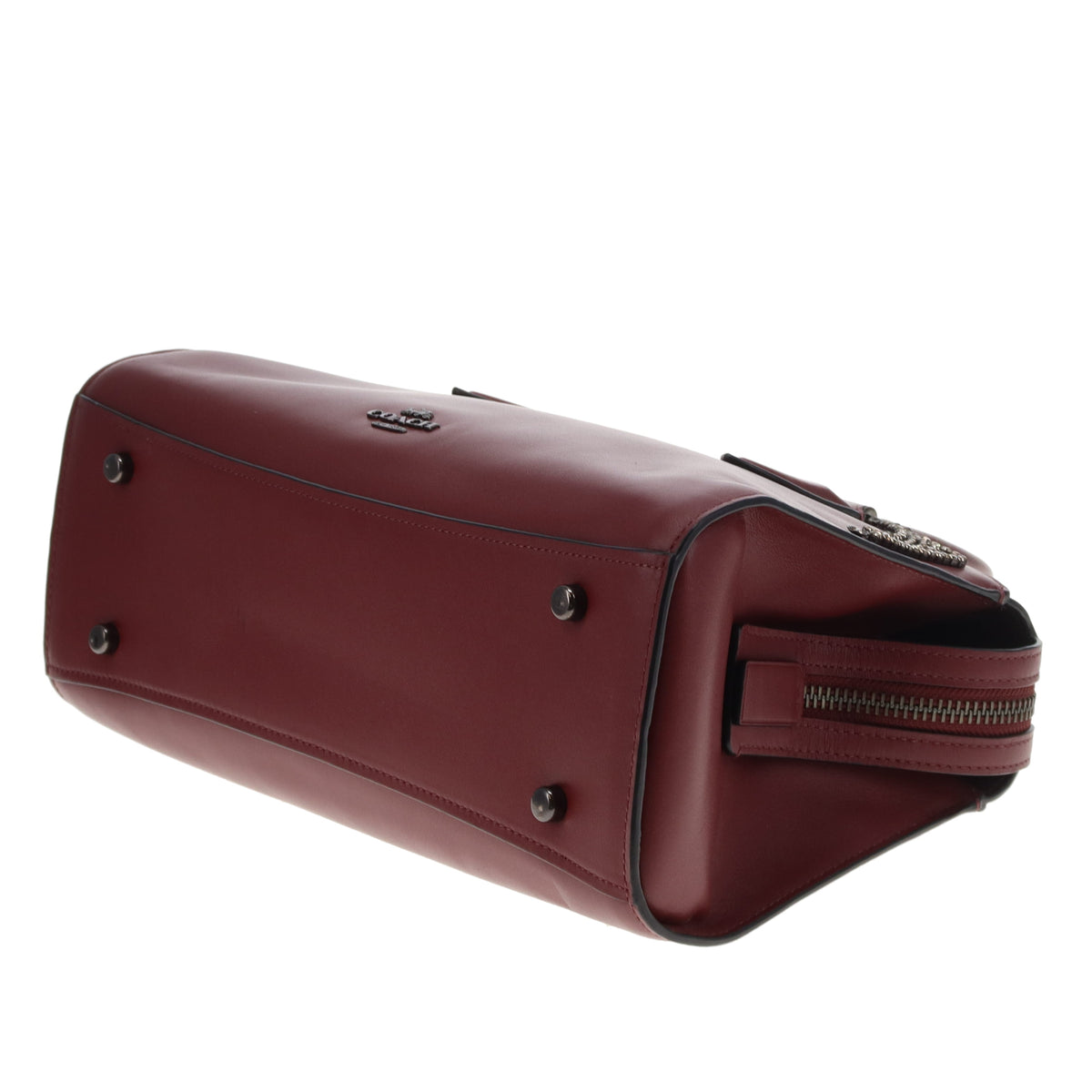 Coach X Selena Gomez Bond Bag Burgundy With Crossbody Strap