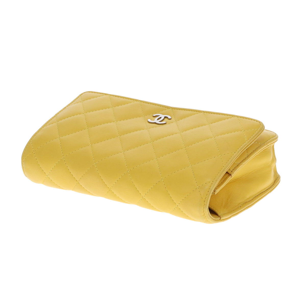 Chanel Wallet on Chain Yellow SHW 2009/10 Vintage