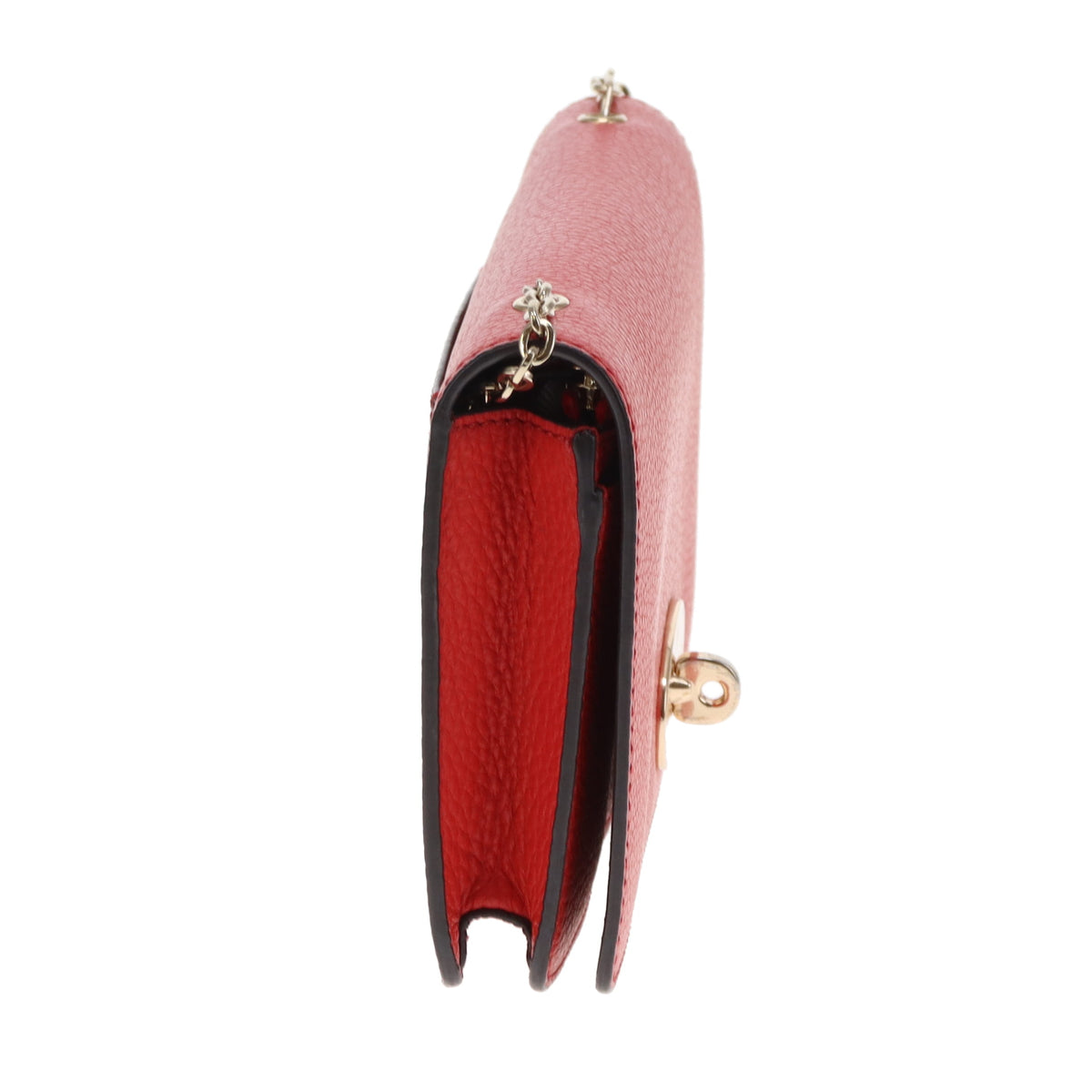 Mulberry Bayswater Clutch On Chain Red
