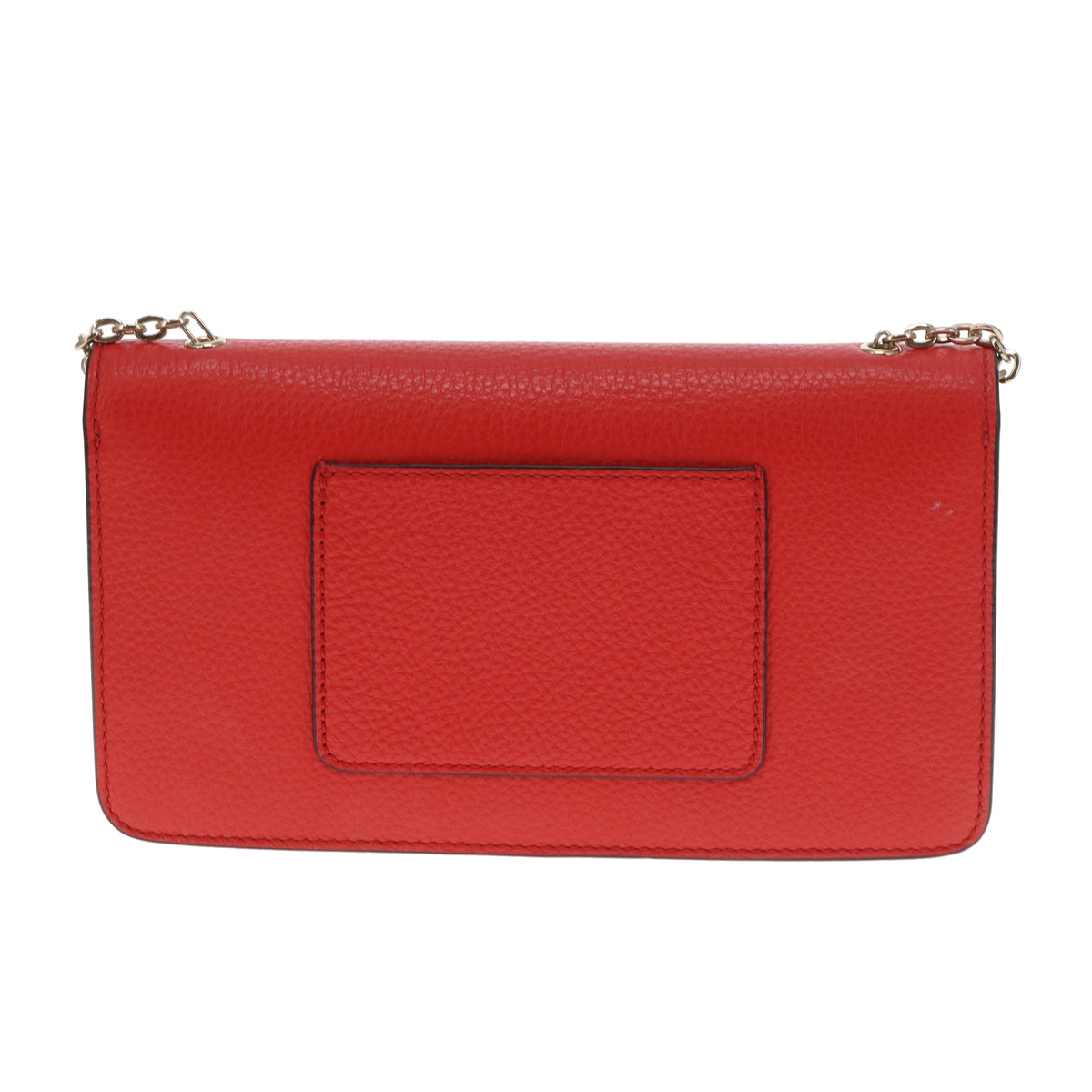 Mulberry Bayswater Clutch On Chain Red