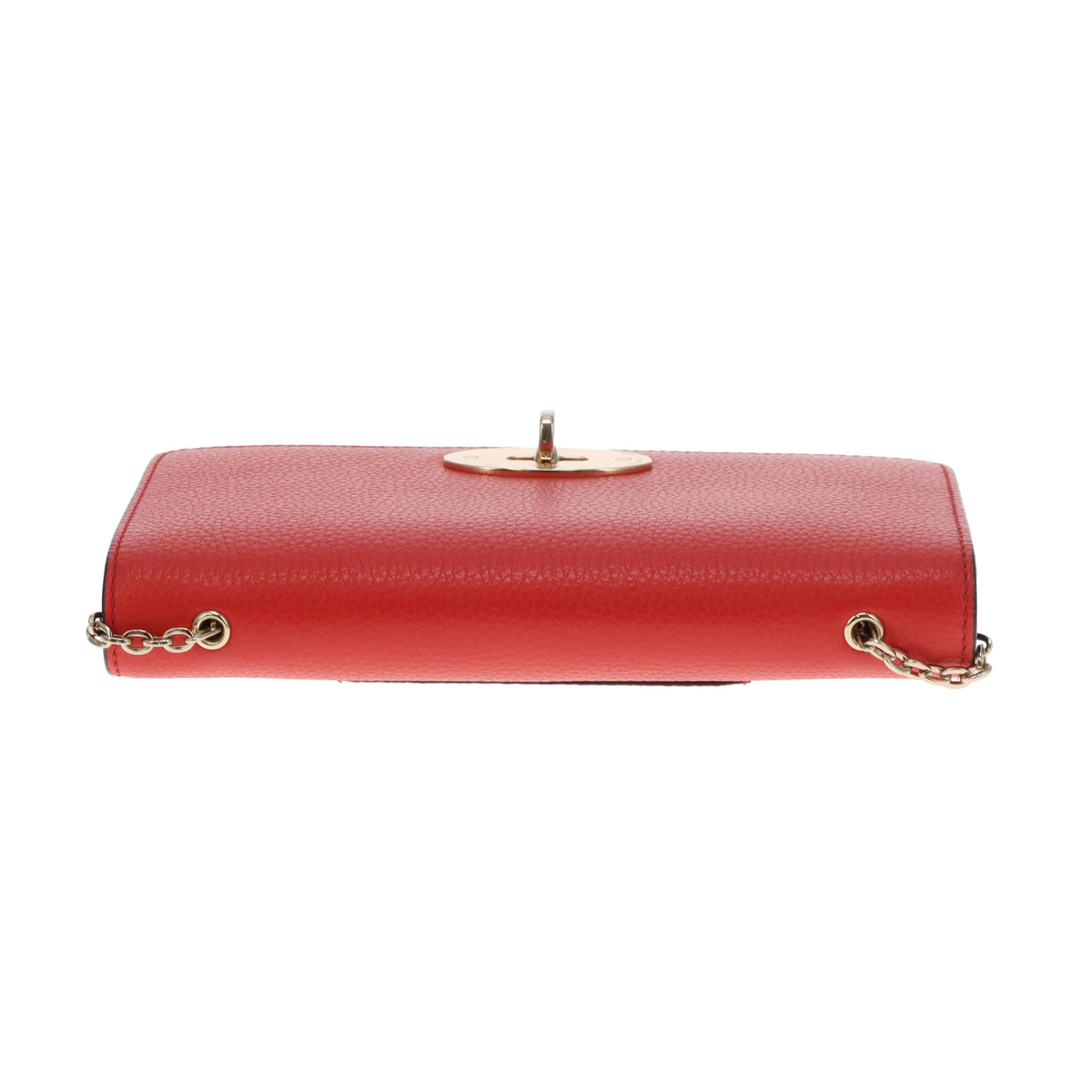 Mulberry Bayswater Clutch On Chain Red