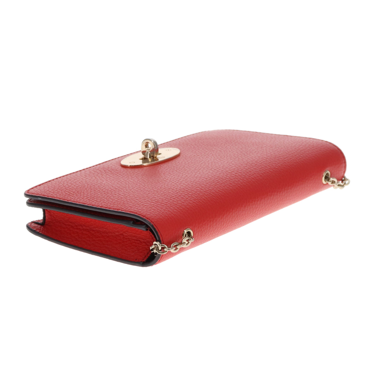 Mulberry Bayswater Clutch On Chain Red
