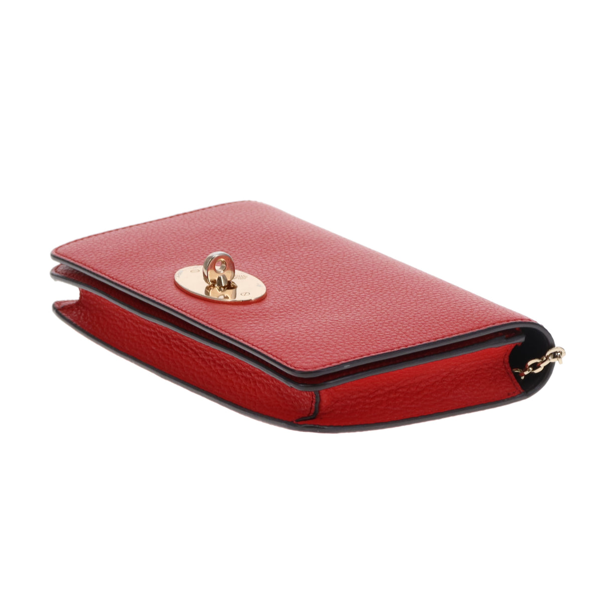 Mulberry Bayswater Clutch On Chain Red