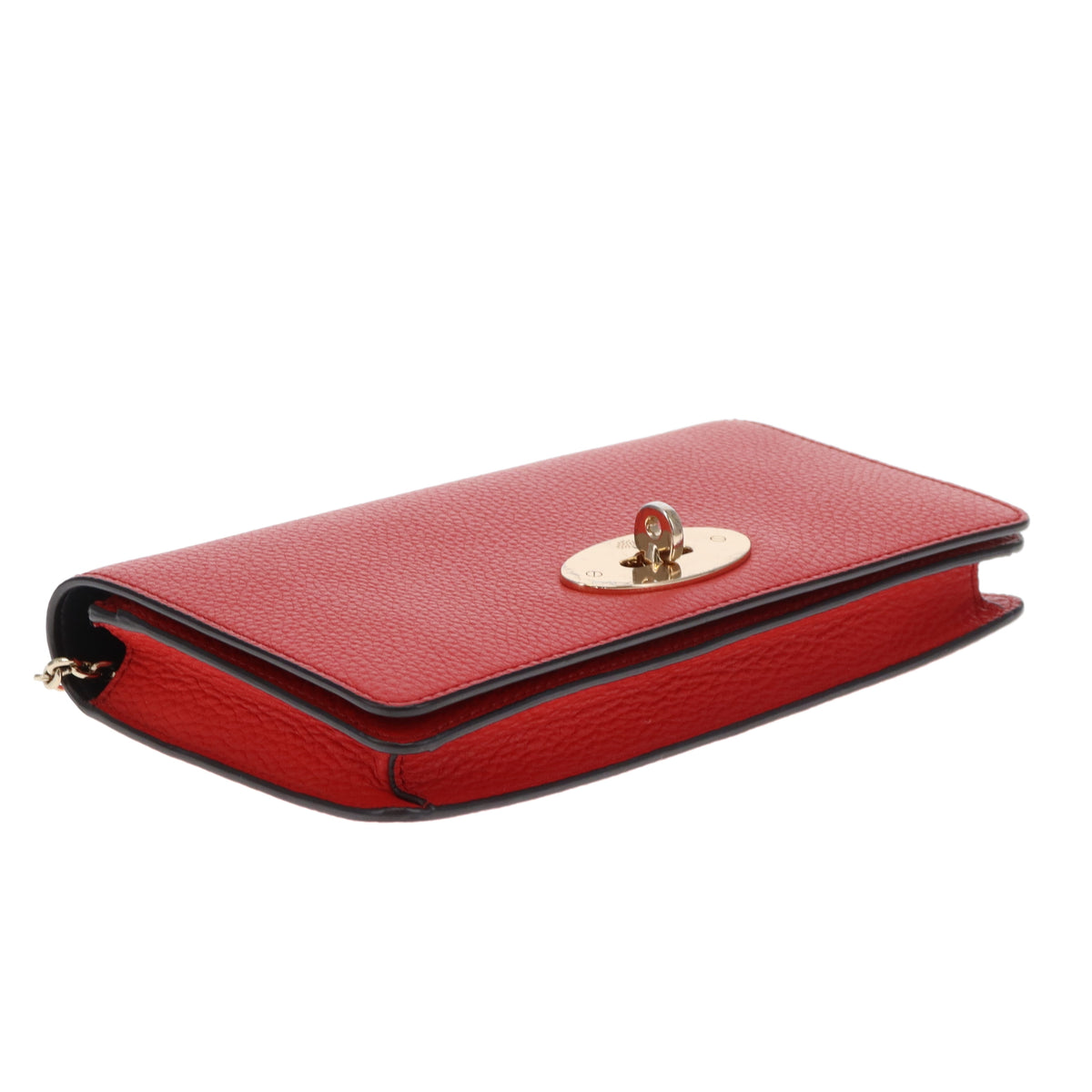 Mulberry Bayswater Clutch On Chain Red