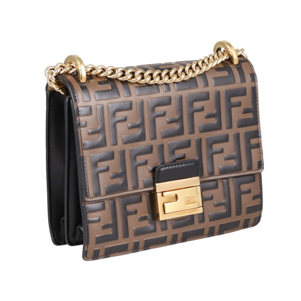 Fendi Kan U Small Shoulder Bag Brown
