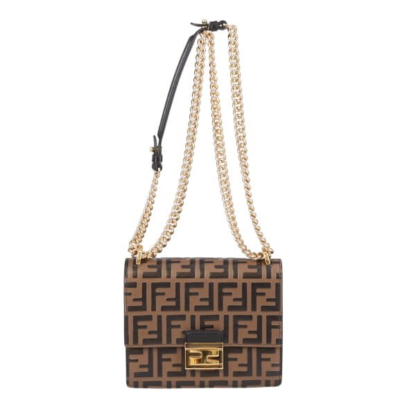 Fendi Kan U Small Shoulder Bag Brown