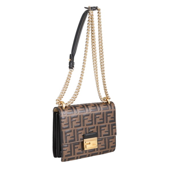 Fendi Kan U Small Shoulder Bag Brown
