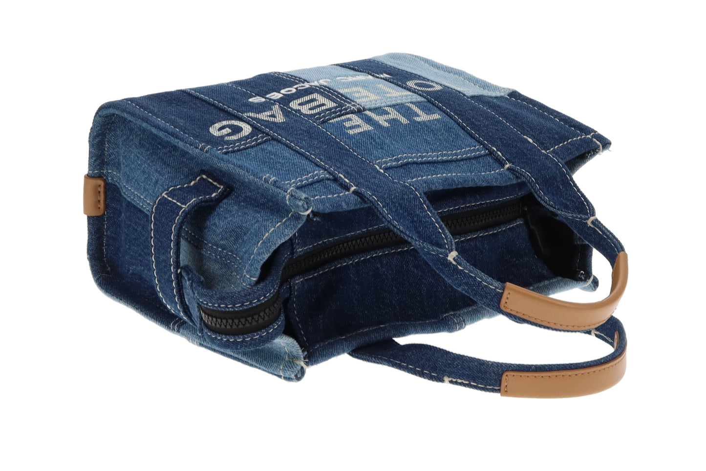 Marc Jacobs The Tote Bag Small Denim Patchwork
