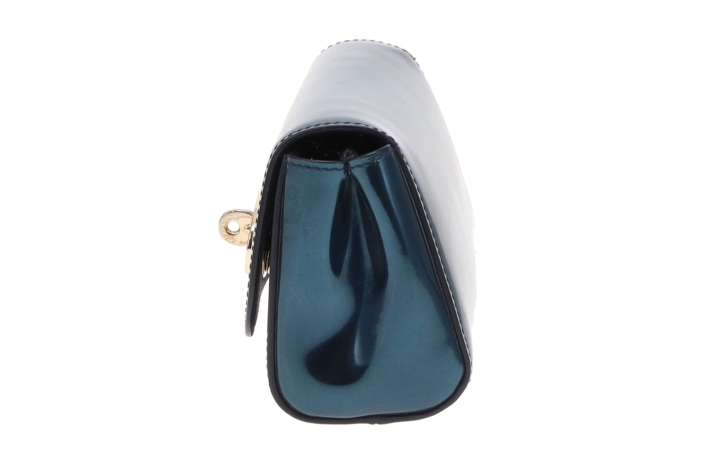 Mulberry Mini Lily In Midnight Blue Mirror Metallic Leather