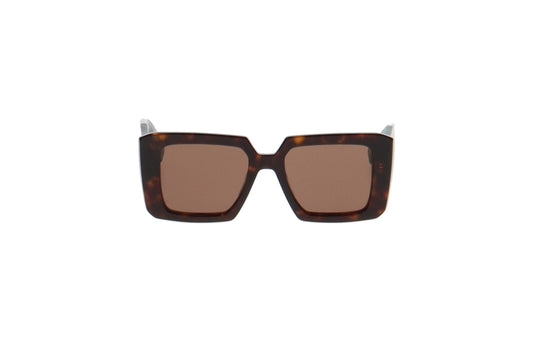 Prada Square Coffee Lens with Turquoise Tortoise Frame SPR23Y Sunglasses