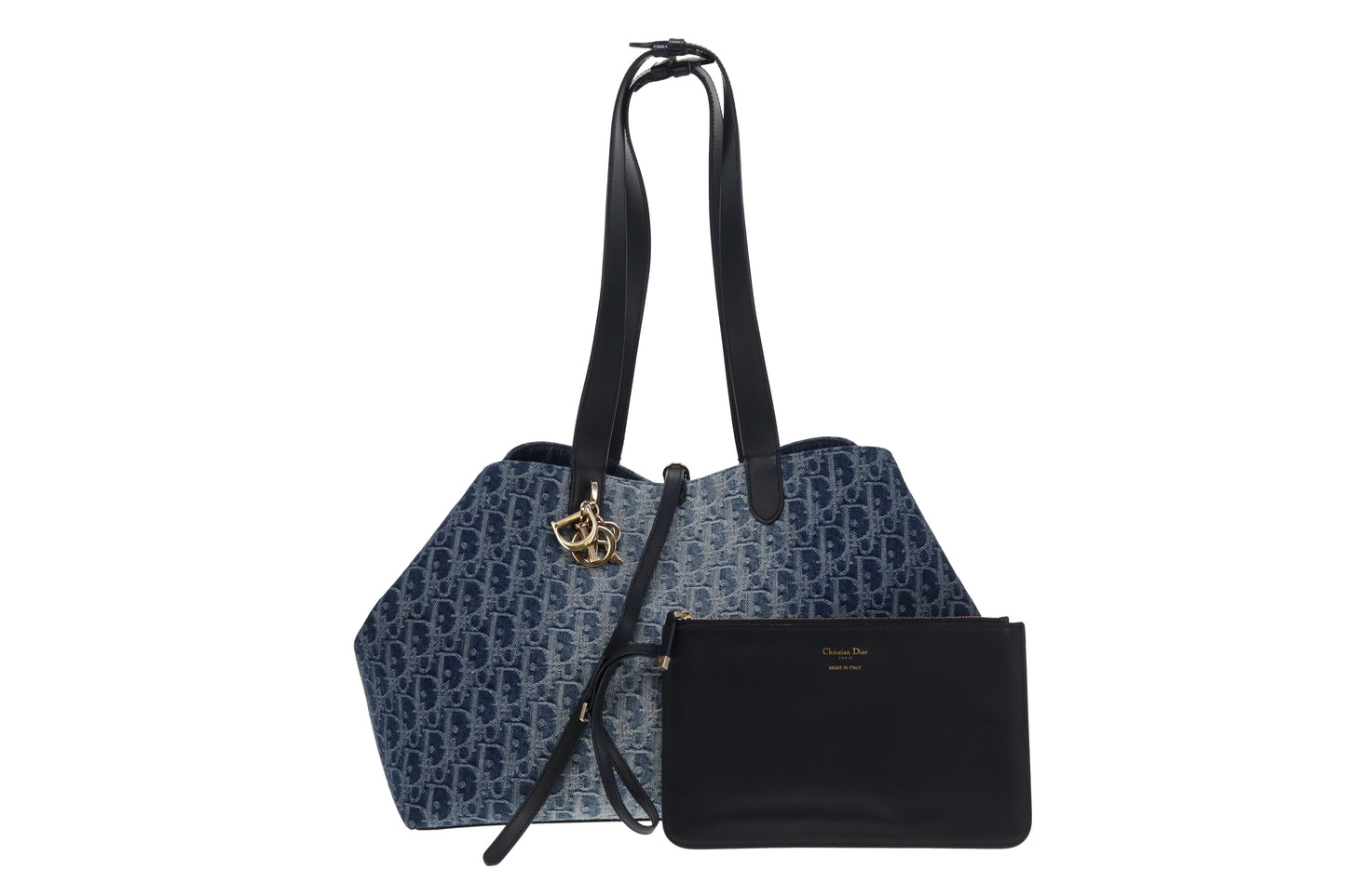 Dior Toujours Bag Large Blue Denim Oblique 2024
