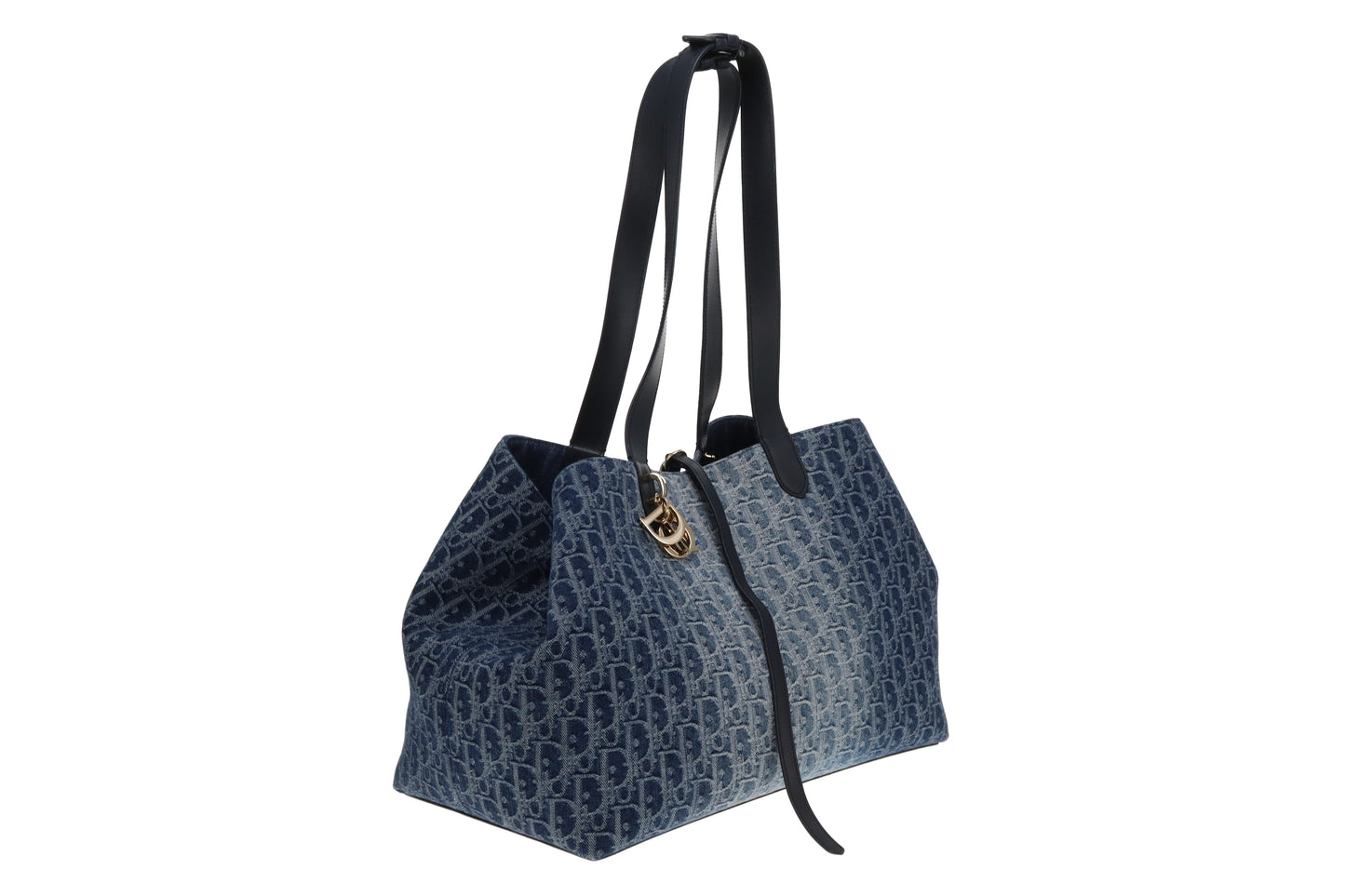 Dior Toujours Bag Large Blue Denim Oblique 2024