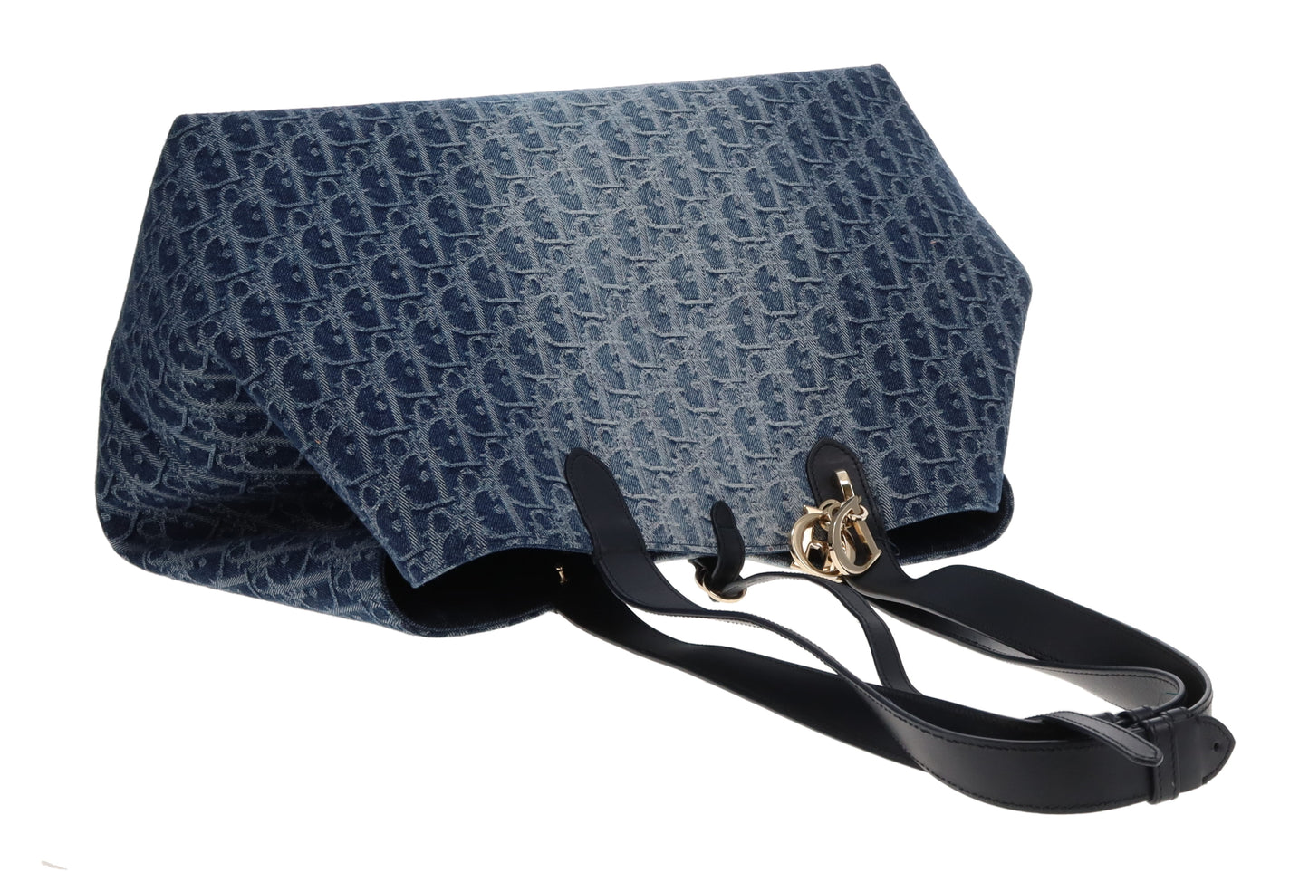 Dior Toujours Bag Large Blue Denim Oblique 2024
