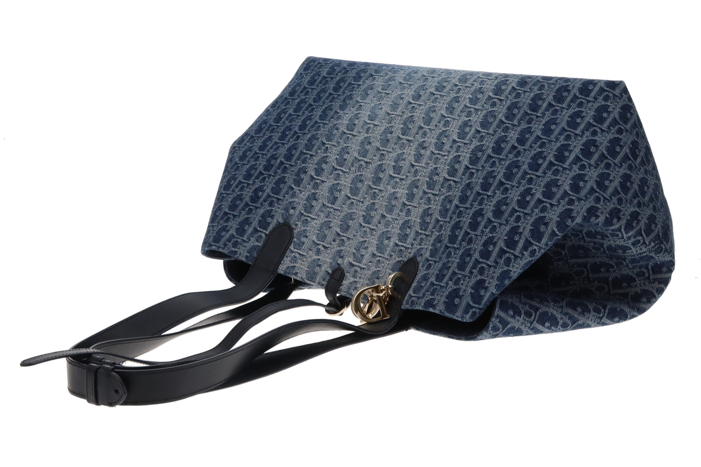 Dior Toujours Bag Large Blue Denim Oblique 2024
