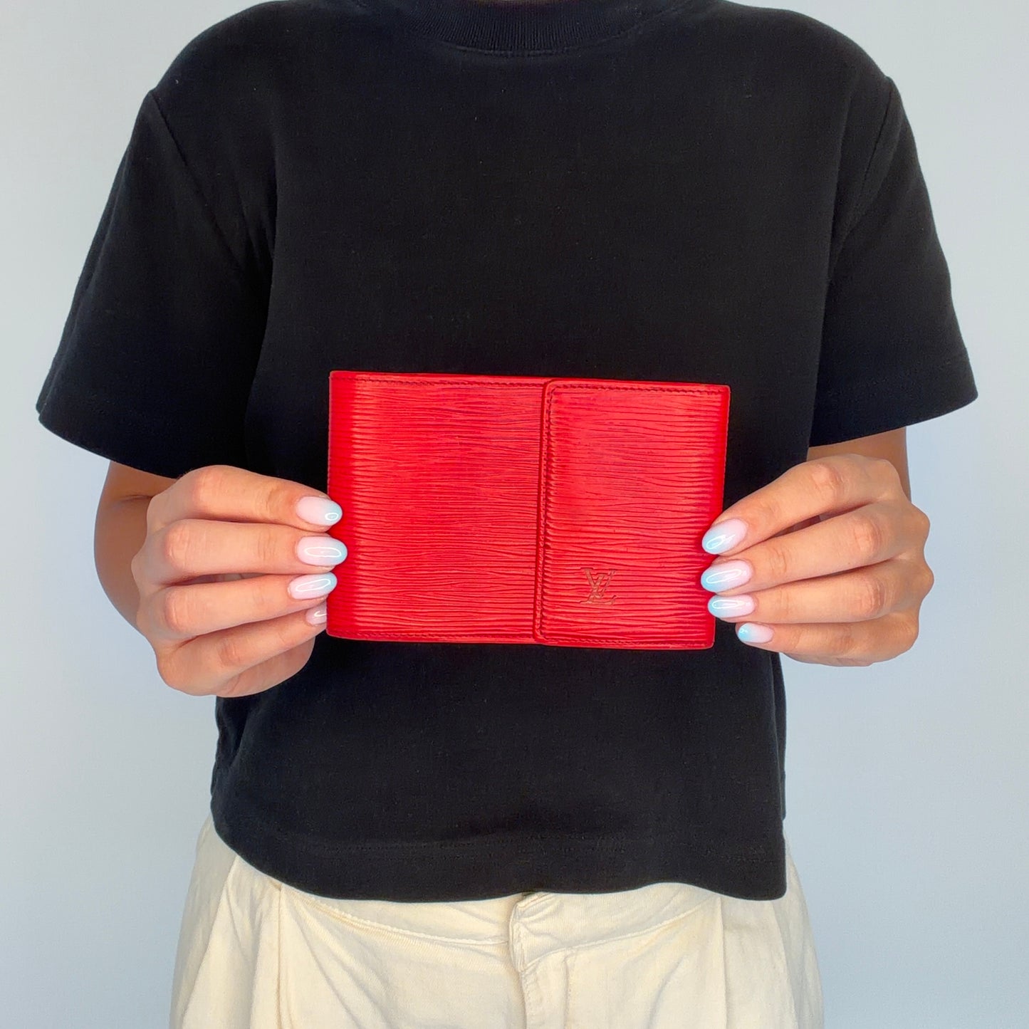 Louis Vuitton Chequebook Holder Vintage Castillian Red Epi Leather