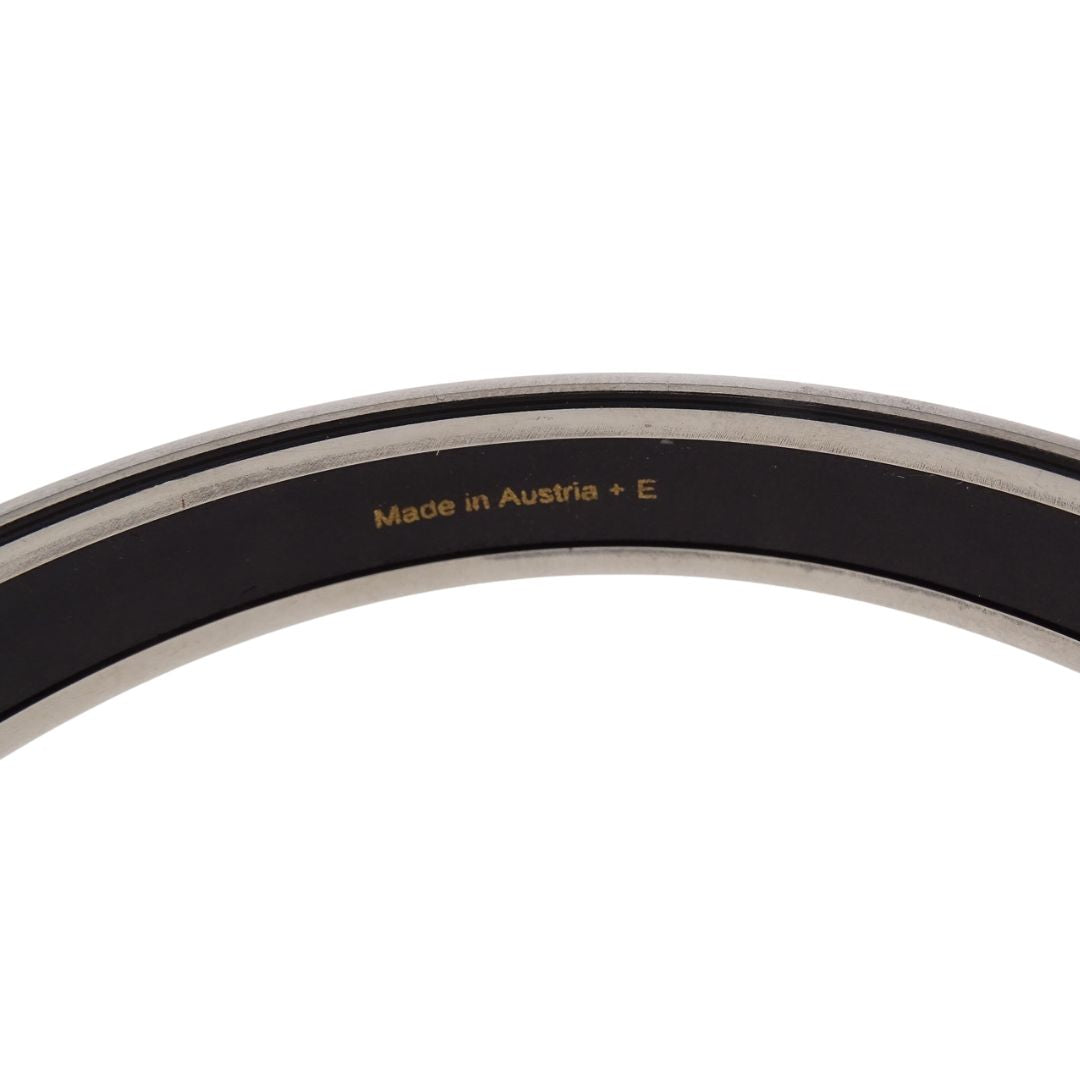 Hermes Printed Enamel Bangle Narrow Turqouise Small