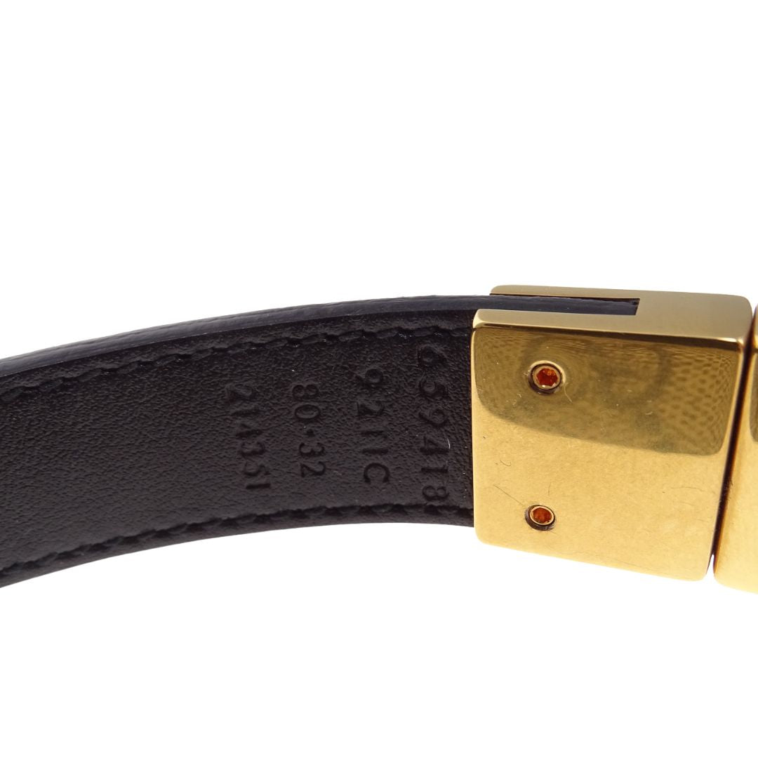 Gucci Marmont GG Thin Belt In GG Supreme Canvas & Leather 80/32