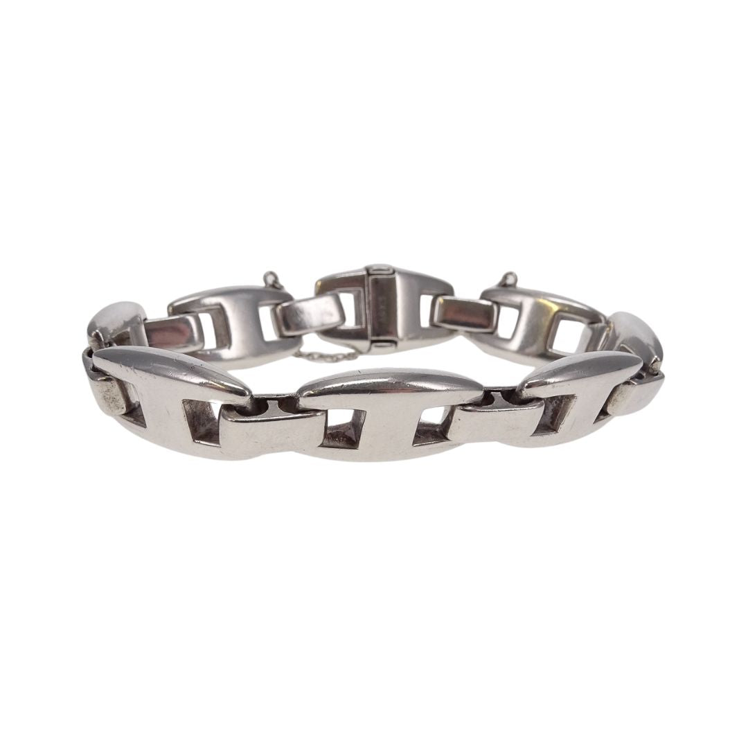 Hermes Casisopee Bracelet Sterling Silver GM