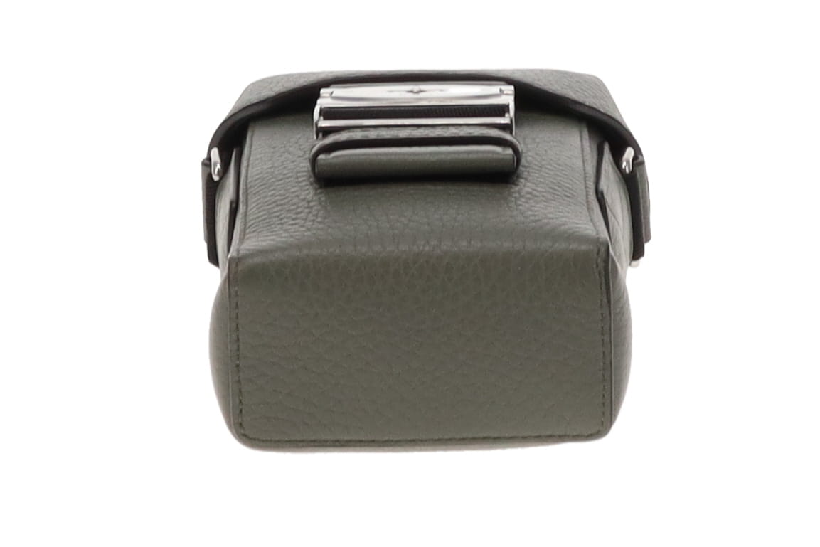 Mulberry Heavy Grain Leather Postmans Buckle Phone Messenger Olive