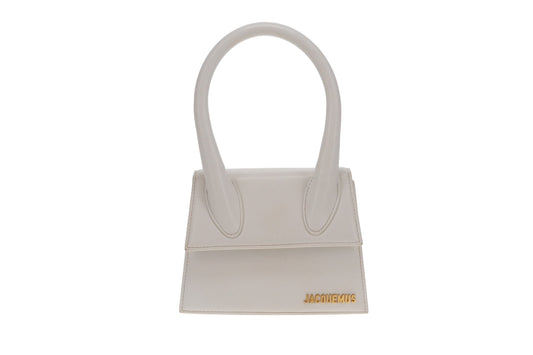 Jacquemus Le Chiquito Small Bag – White Leather with Gold Hardware