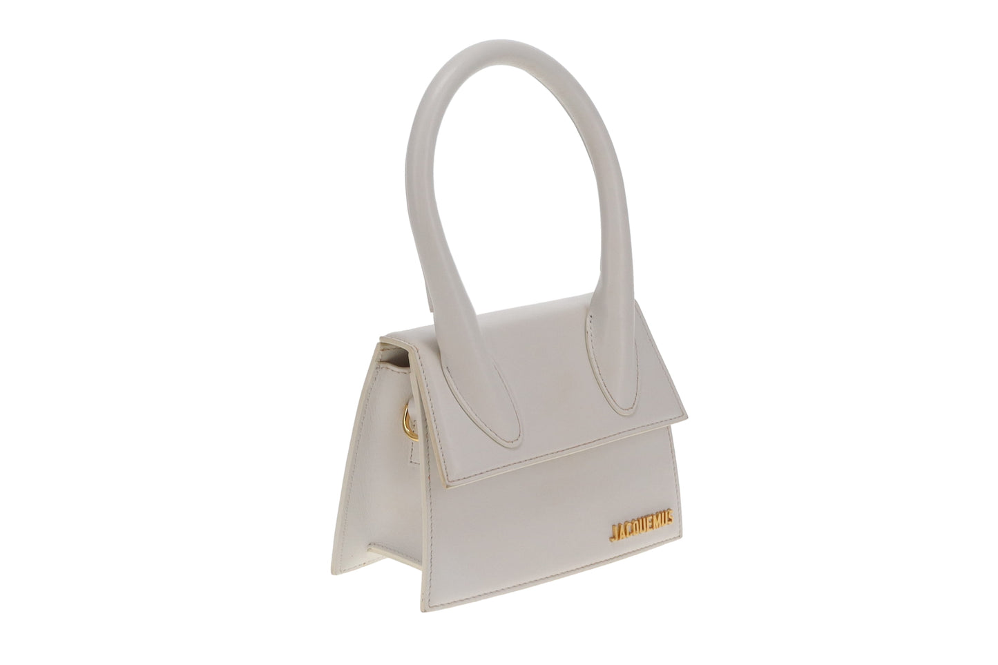 Jacquemus Le Chiquito Small Bag – White Leather with Gold Hardware