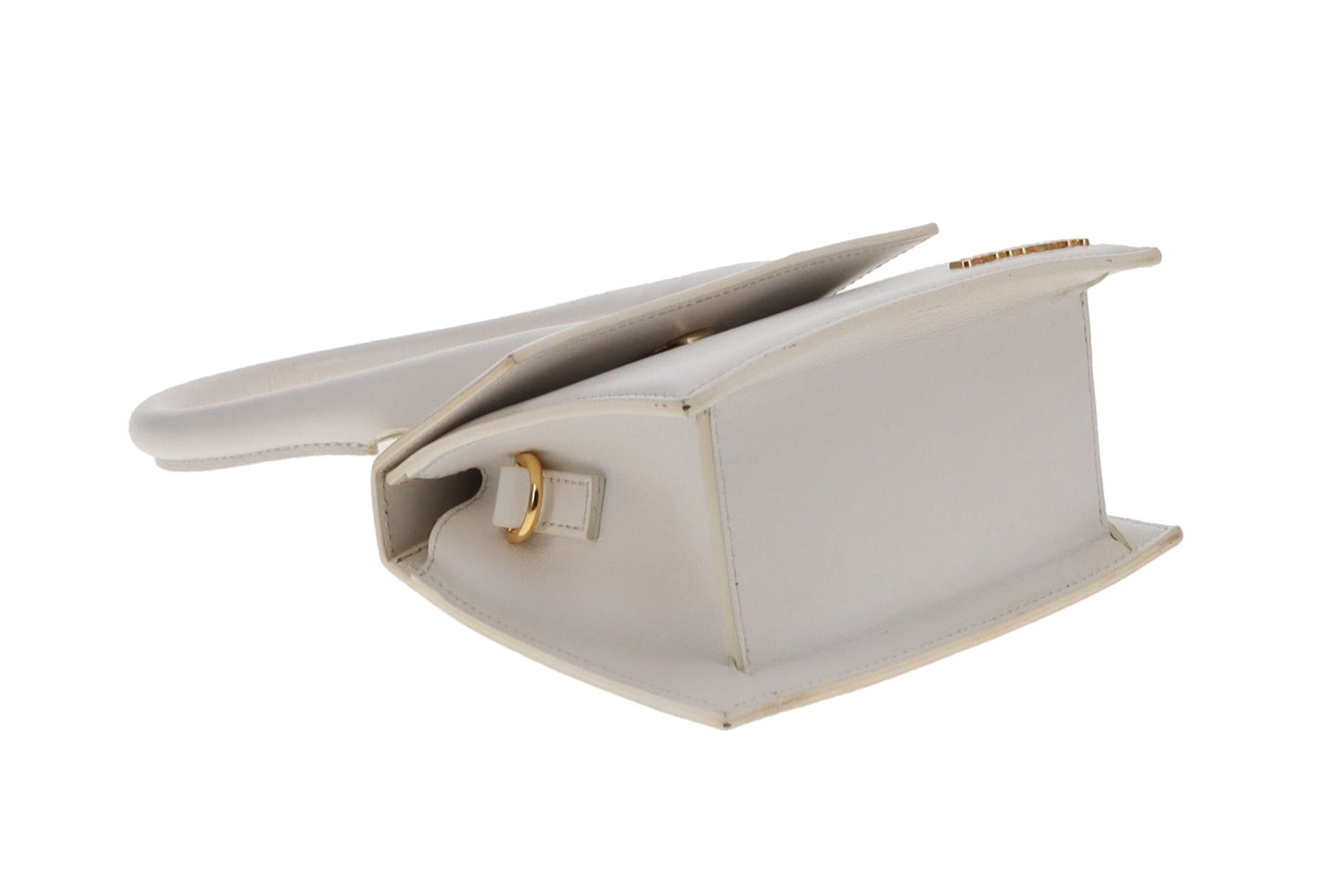 Jacquemus Le Chiquito Small Bag – White Leather with Gold Hardware