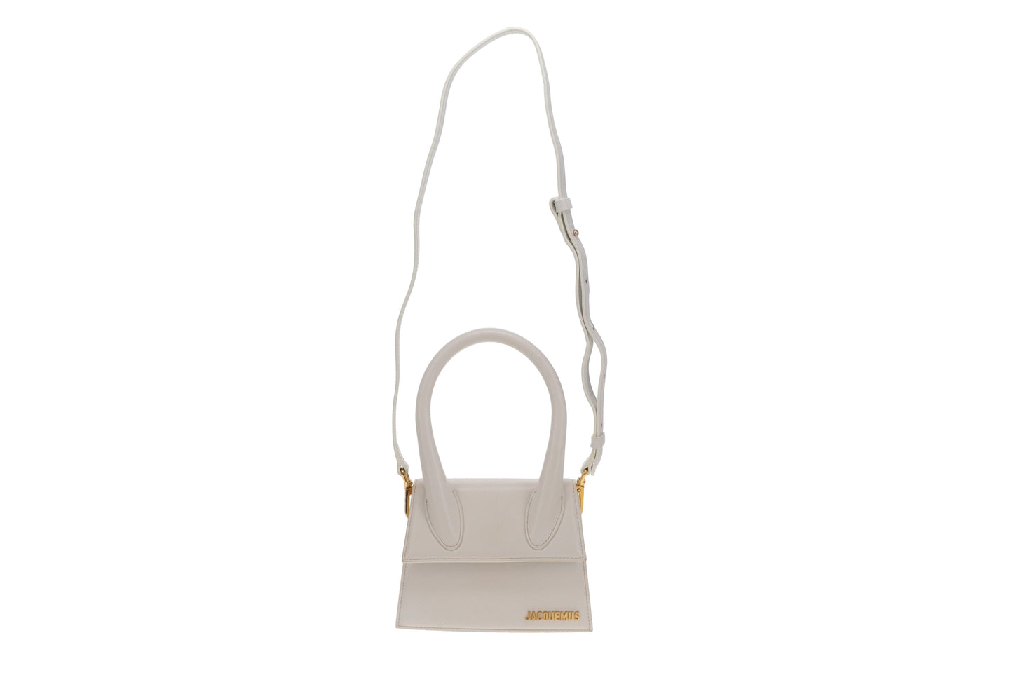 Jacquemus Le Chiquito Small Bag – White Leather with Gold Hardware