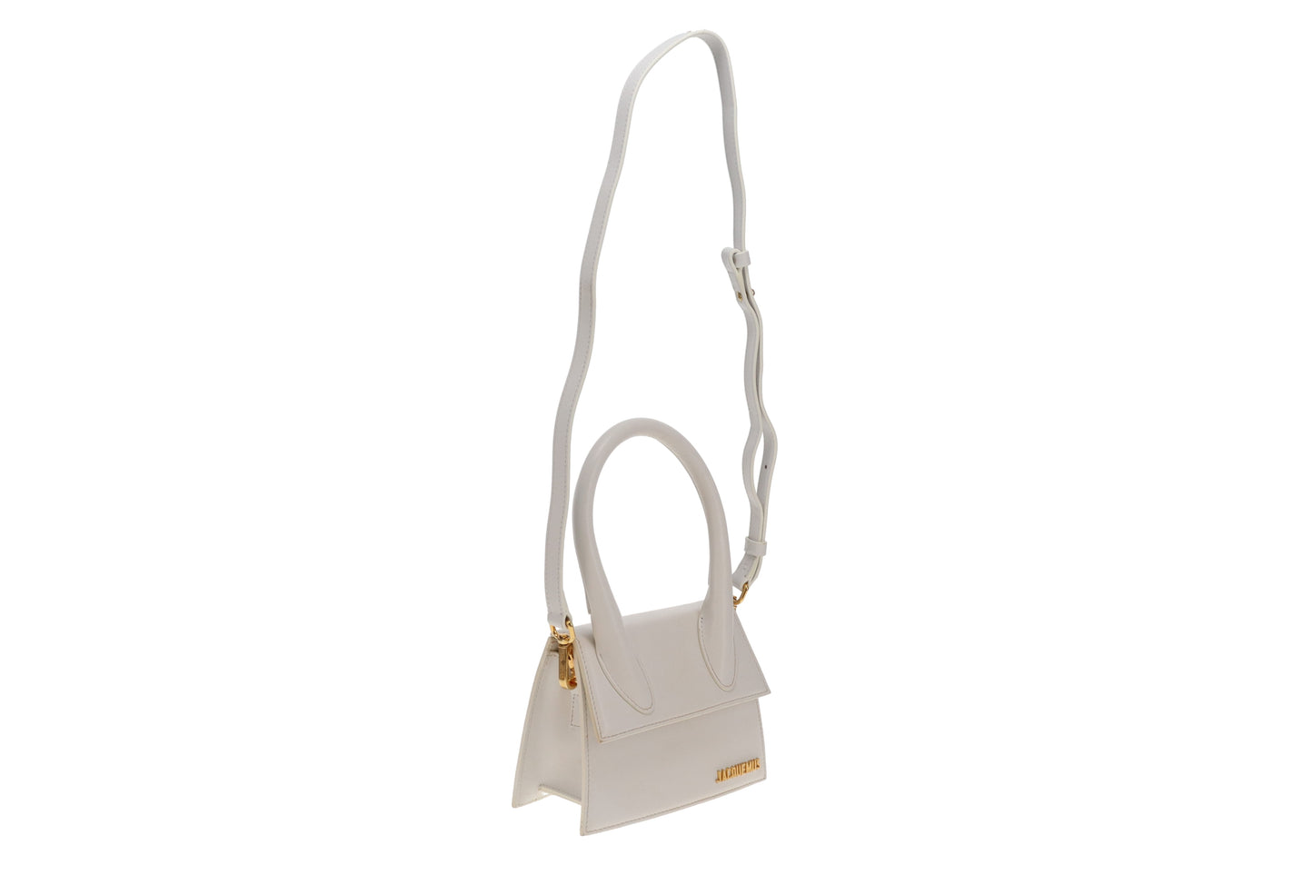 Jacquemus Le Chiquito Small Bag – White Leather with Gold Hardware